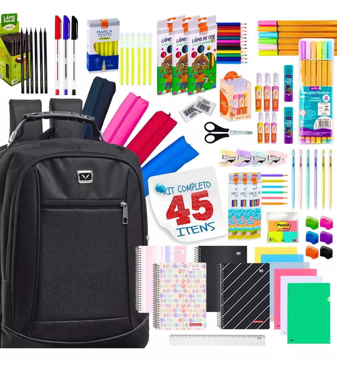 Kit Escolar Completo Ensino Médio Econômico